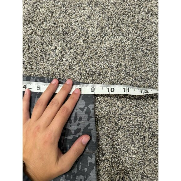 Lululemon Wunder Train High-Rise Crop 21" *Print Heathered PU Black Asphalt Sz 0 - Picture 3 of 5